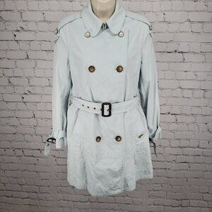 Teenie Weenie Blue Double Breasted Pearl Buttons Belted Pea Coat 165/88A US M